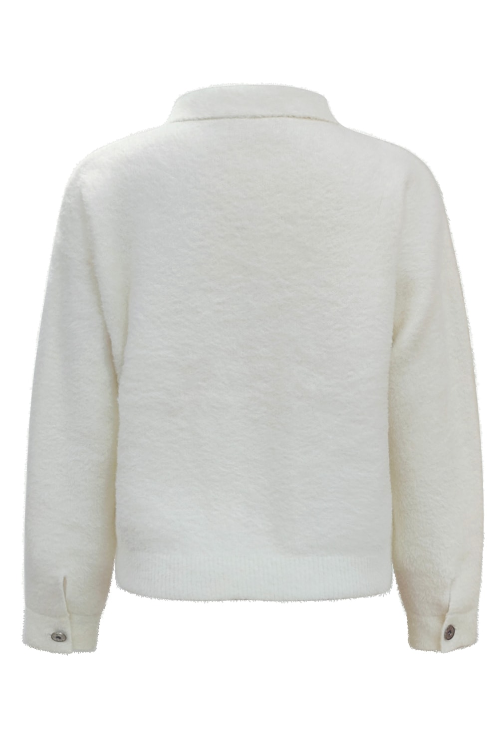 Triple Nine - Jacket fluffy with pockets - Creme