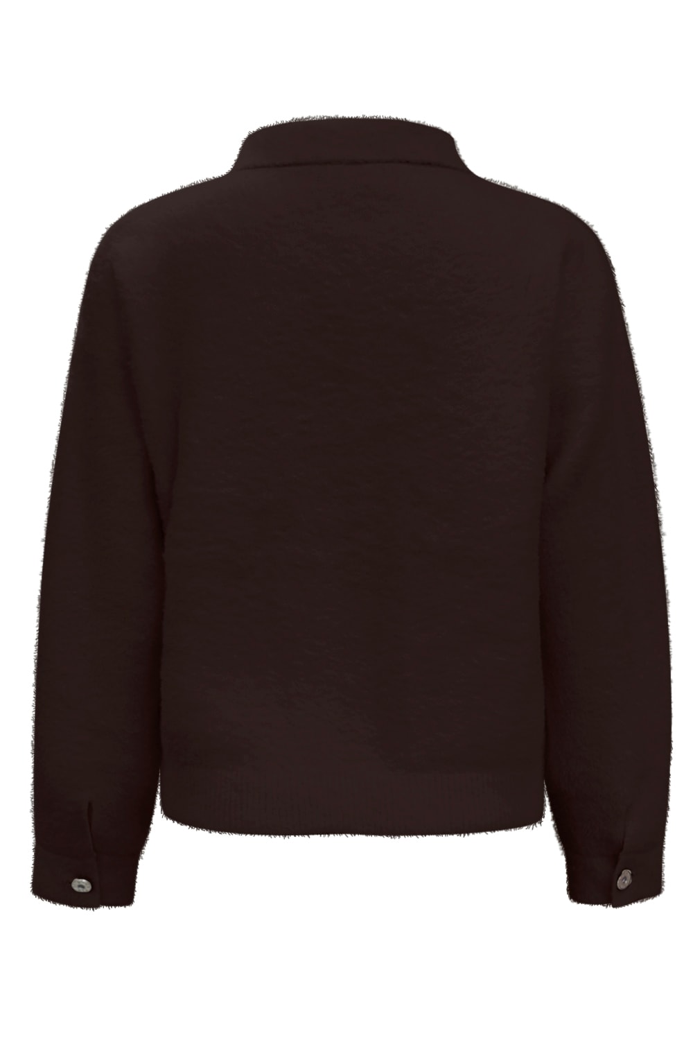 Triple Nine - Jacket fluffy with pockets - Dark Brown