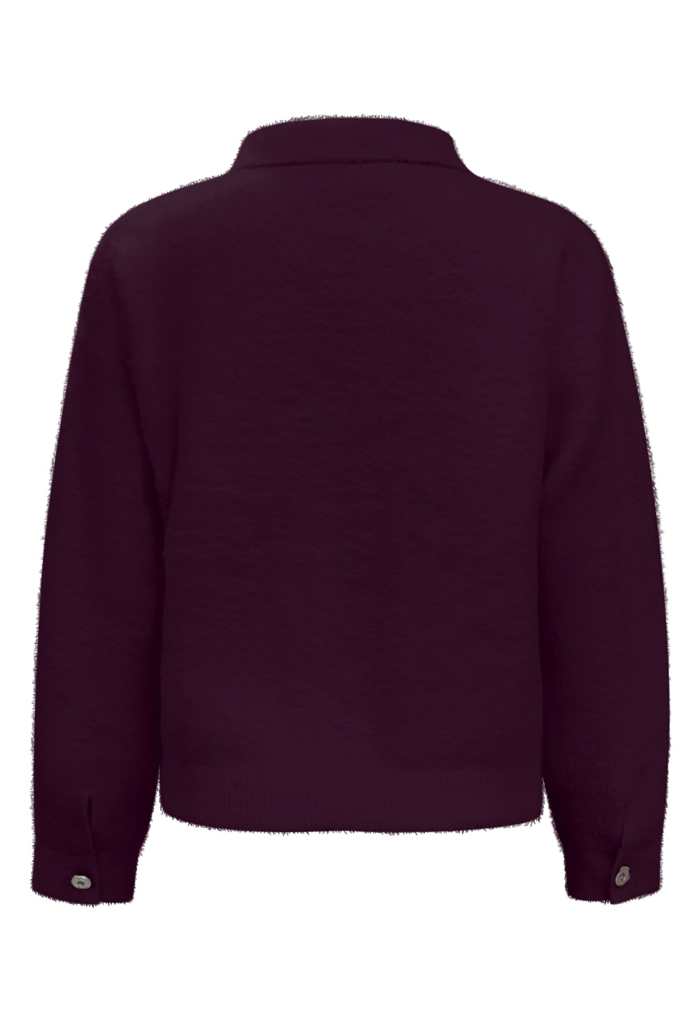 Triple Nine - Jacket fluffy with pockets - D. Purple