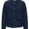 Triple Nine - Jacket fluffy with pockets - Navy