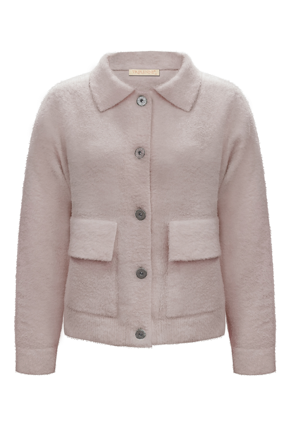 Triple Nine - Jacket fluffy with pockets - Powder Pink