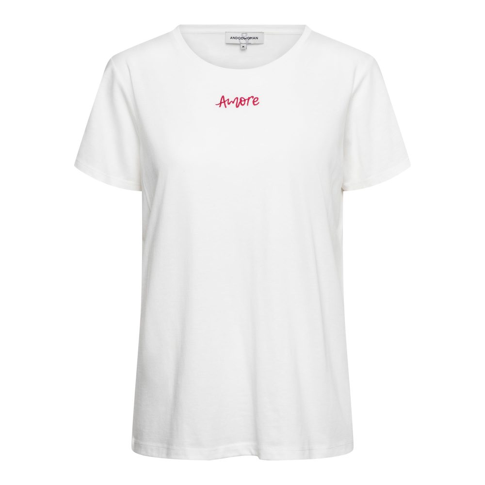 &Co Woman - Amour T-shirt - White