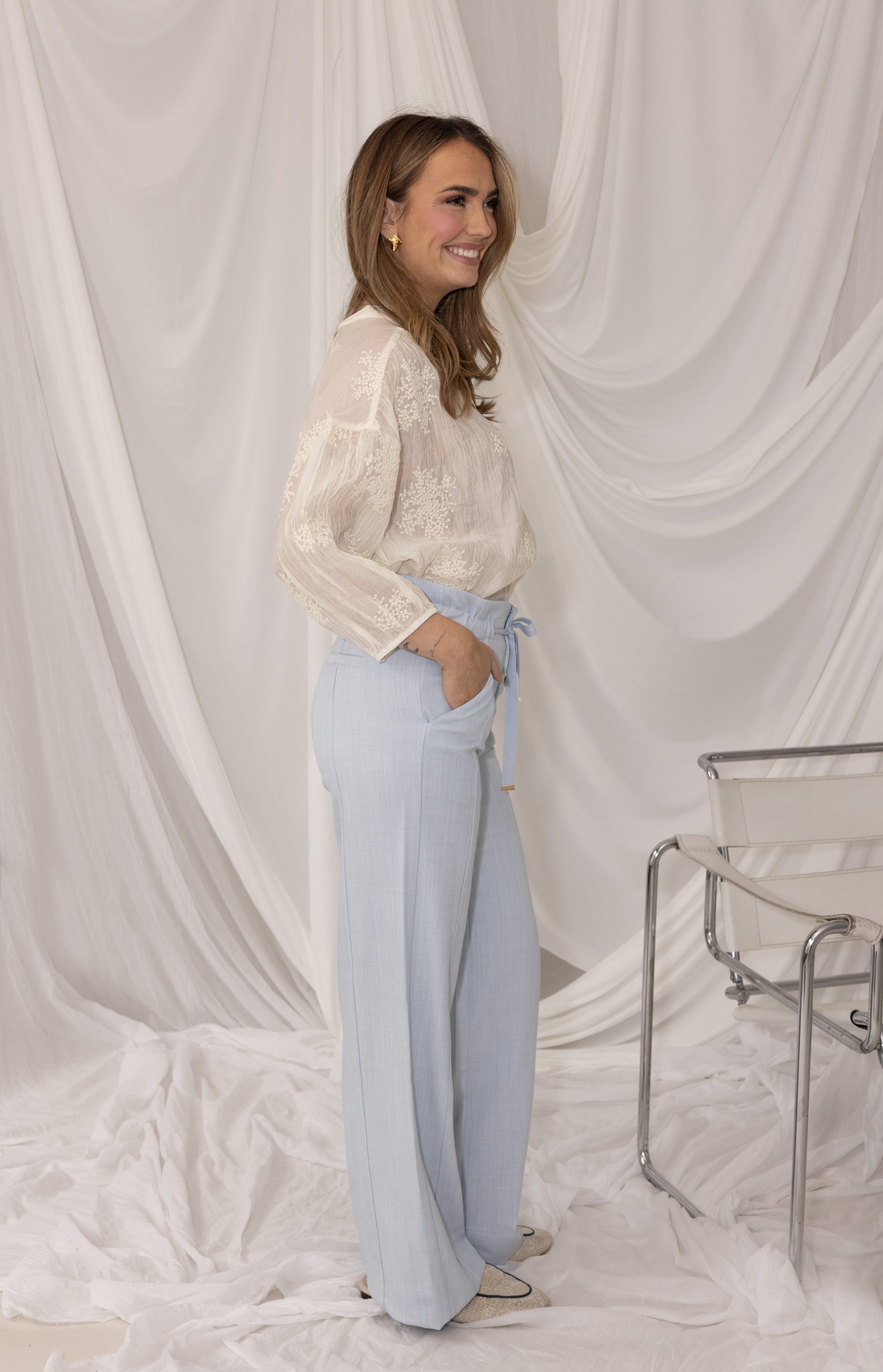 Kimara - Marion Blouse - OffWhite