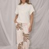 Kimara - Mara Pants 2 - Leaf Me Here Powder Pink