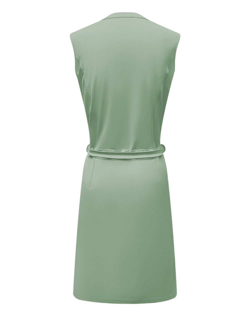 Triple Nine - Dress cut sleeves with zip and belt - Sage Green