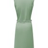 Triple Nine - Dress cut sleeves with zip and belt - Sage Green