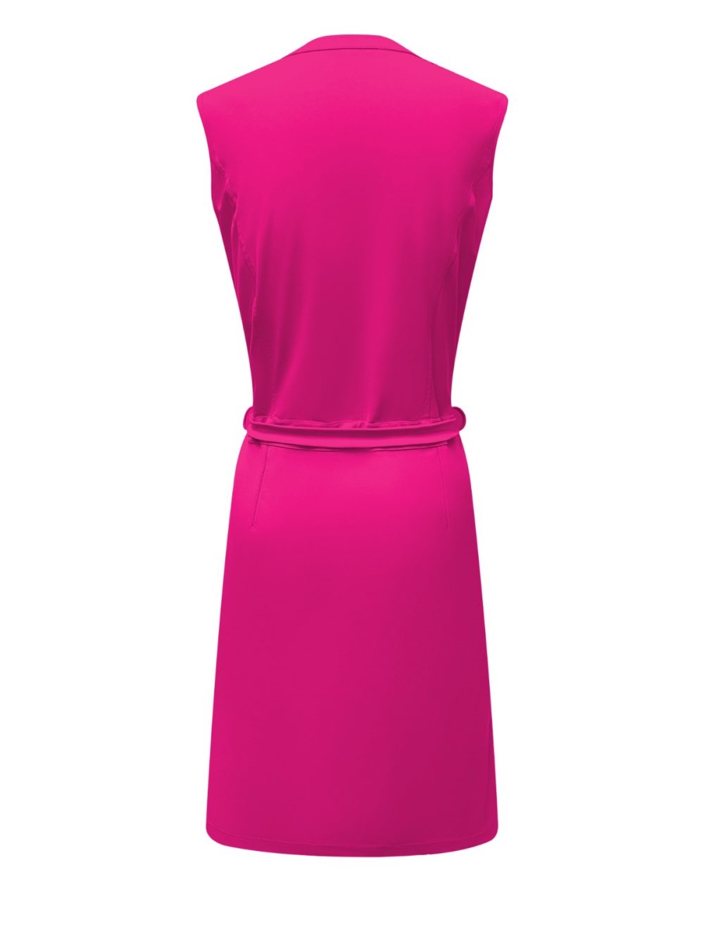 Triple Nine - Dress cut sleeves with zip and belt - Fuchsia