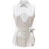 Triple Nine - Blouse cut sleeves with stripes and belt - L.Blue