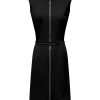 Triple Nine - Dress cut sleeves with zip and belt - Black