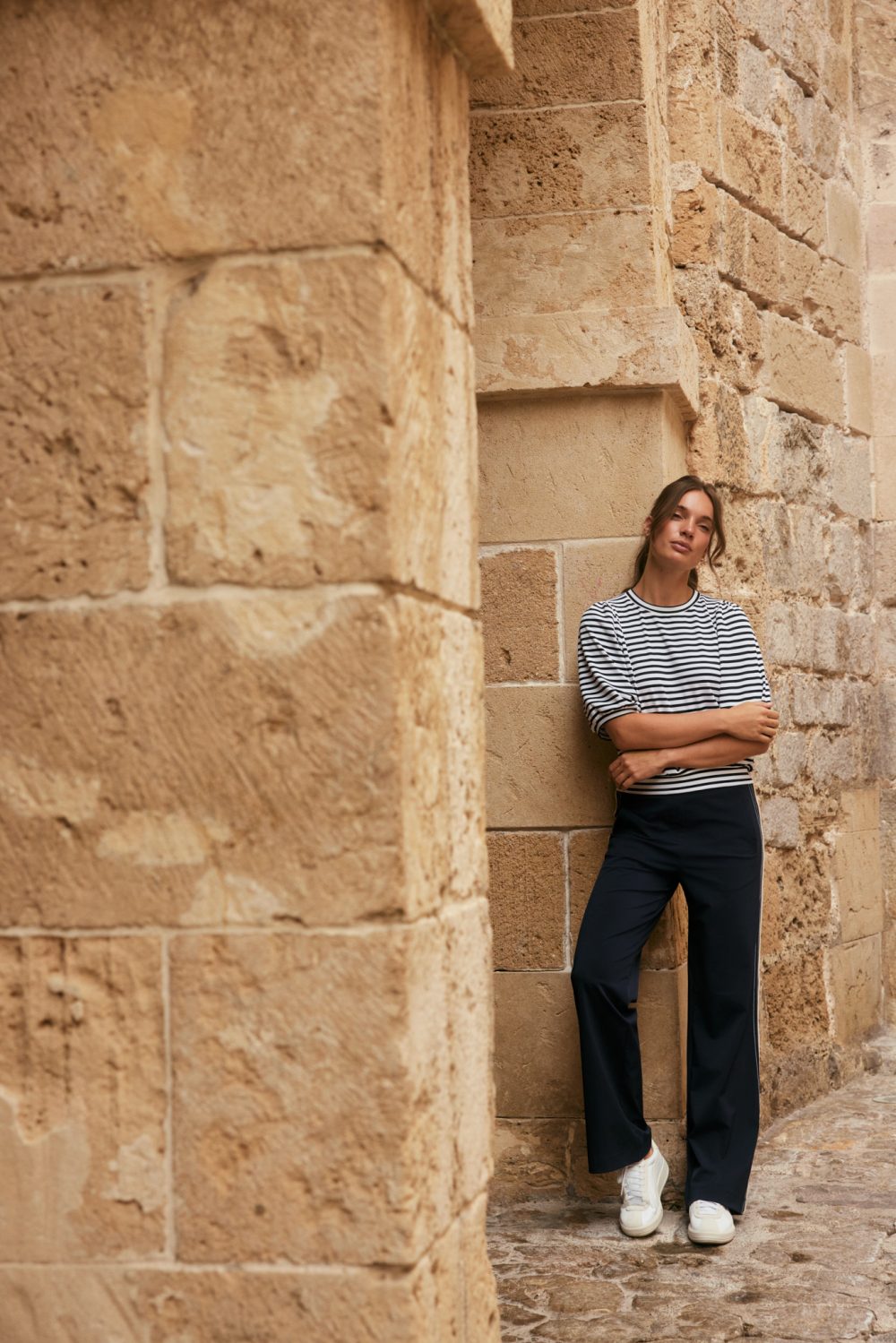 Lady Day - Amie Top - Blue/Simple white