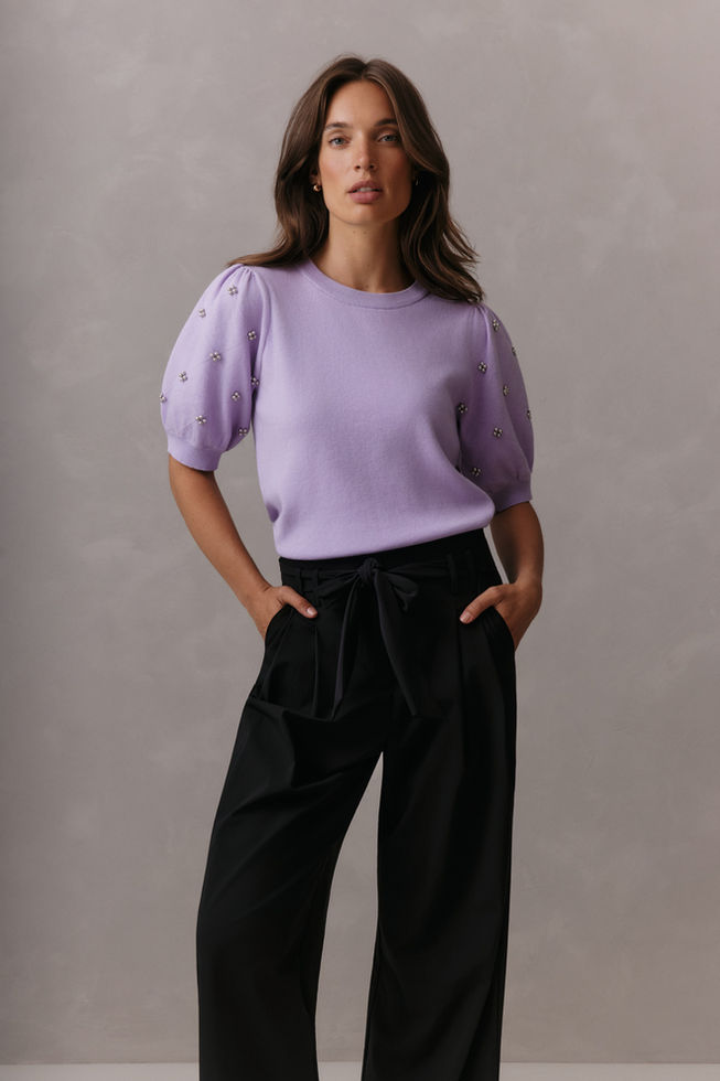 Lady Day - Jolie SSL Sweater - Soft violet