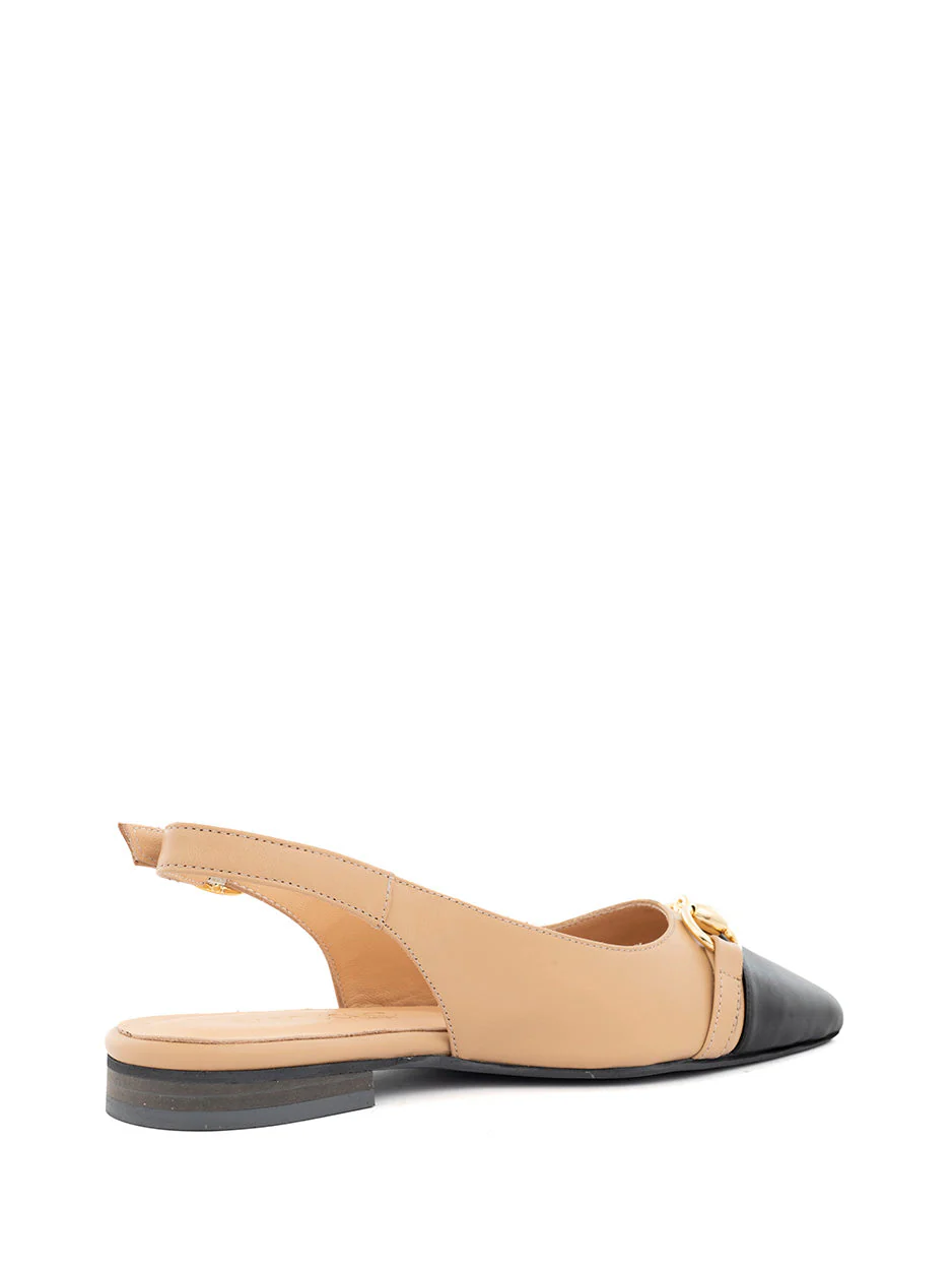 Babouche - Selly Pump - Black/Beige | Morgen in huis!