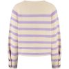 Lady Day - Breton Sweater - Cream/Violet