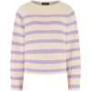 Lady Day - Breton Sweater - Cream/Violet