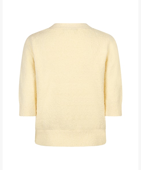 Red Button - Cardigan Popcorn - Butter Yellow