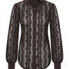Mi Piace - Blouse Kant - Espresso