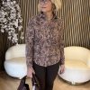 Mi Piace - Blouse Twilight Twigs Print - Espresso