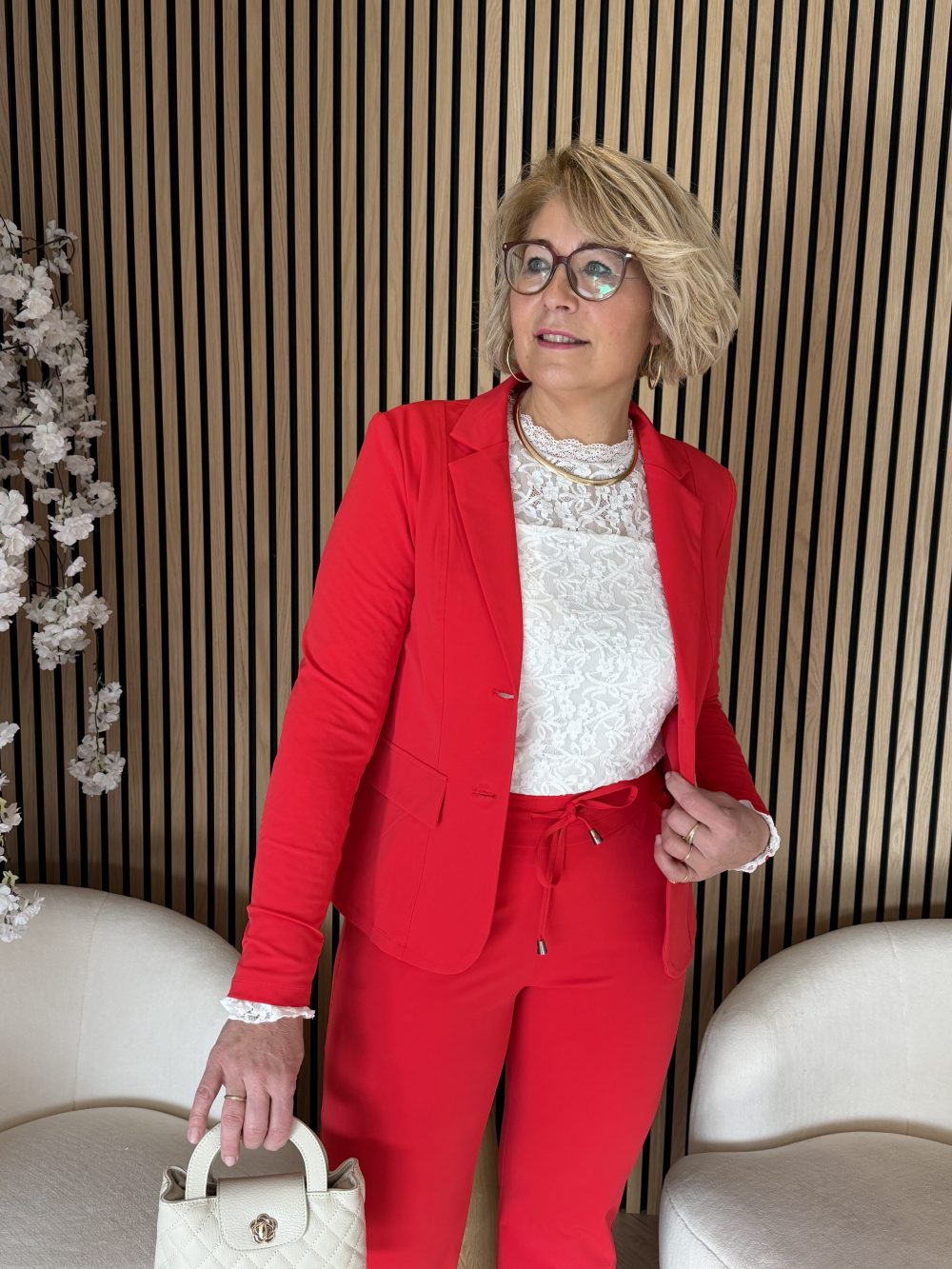 Mi Piace - Blazer Kort - Red