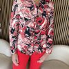 Mi Piace - Blouse Wild Flower Print - Red
