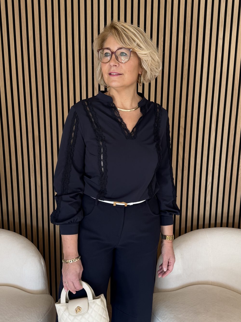 Mi Piace - Top Lace - Dark Blue