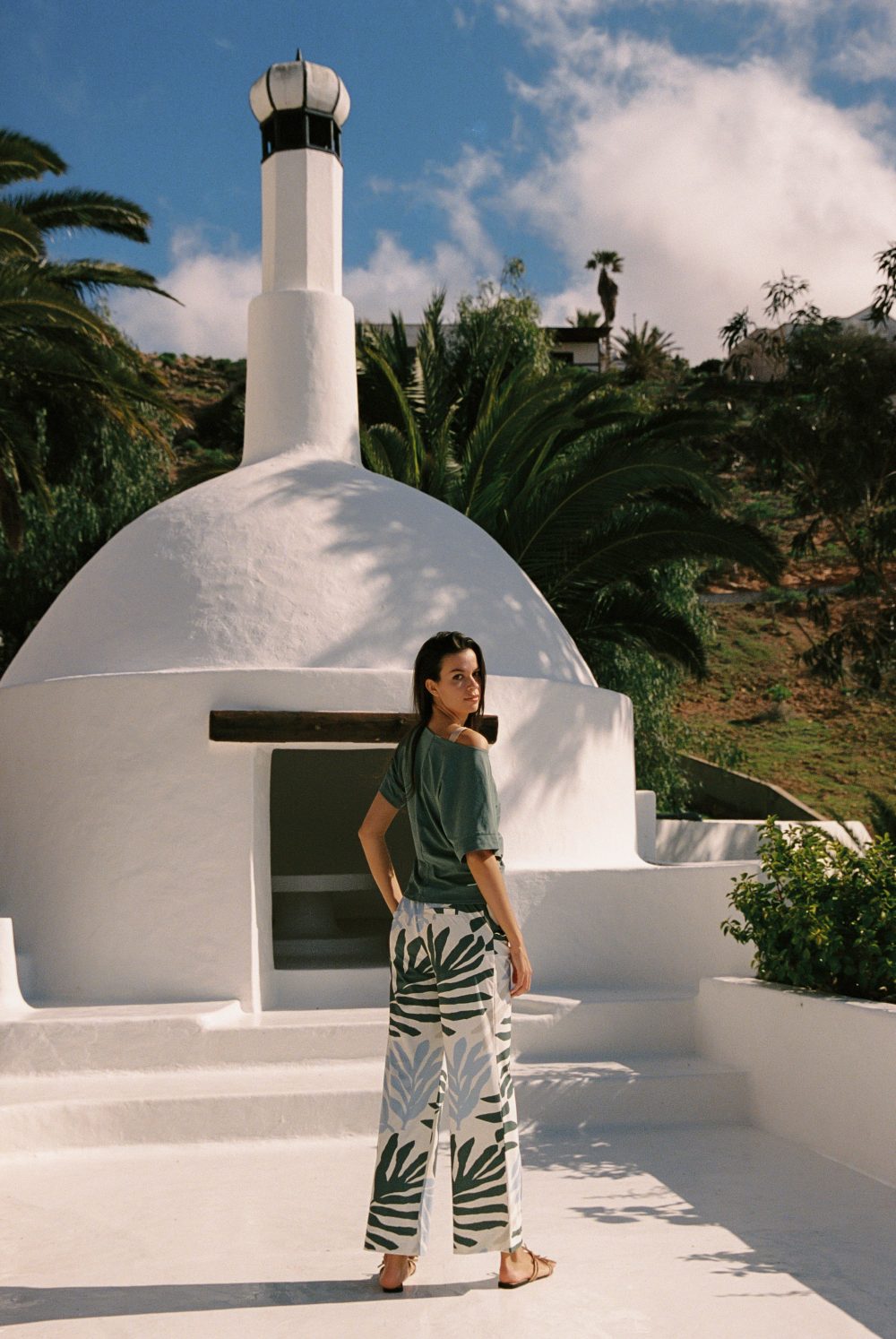 Kimara - Mara Travel Pants 2 - Leaf me Here Green Bay