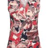 Mi Piace - Top Wild Flower Print - Red - 1