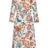 Mi Piace - Dress Embroidered Bloom Print - Multicolour - 2