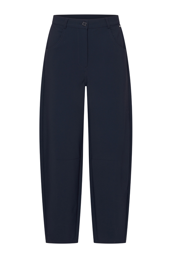 Mi Piace - Balloon Trousers Bonded - Dark Blue - 2