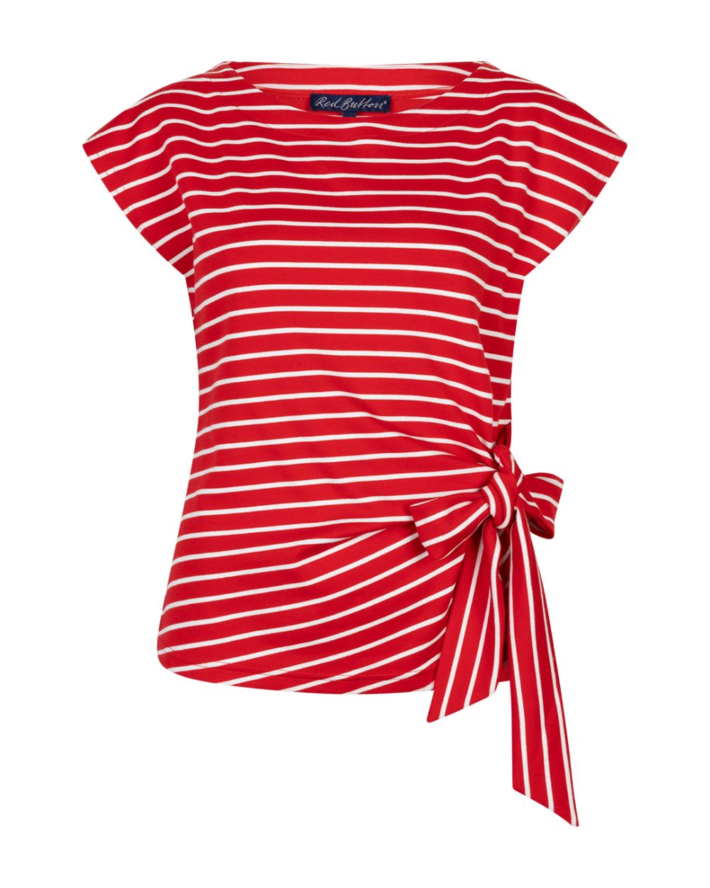 Red Button - Terry Stripe with knot - Red