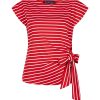 Red Button - Terry Stripe with knot - Red