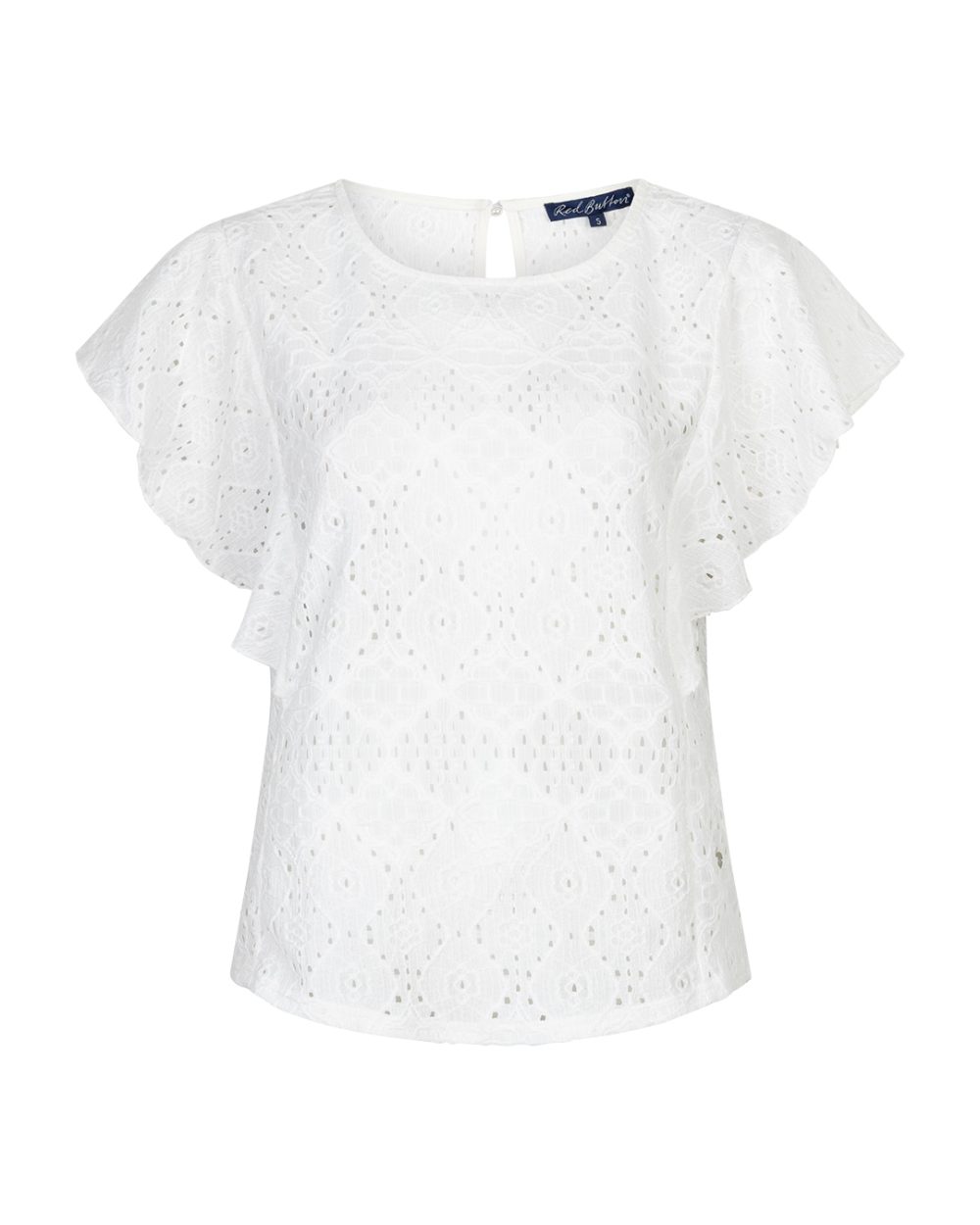 Red Button - Top Ajour Ruffle Sleeve - Offwhite