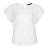 Red Button - Top Ajour Ruffle Sleeve - Offwhite