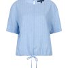 Red Button - Skyler Linen/Visc Pinstripe - Light Blue