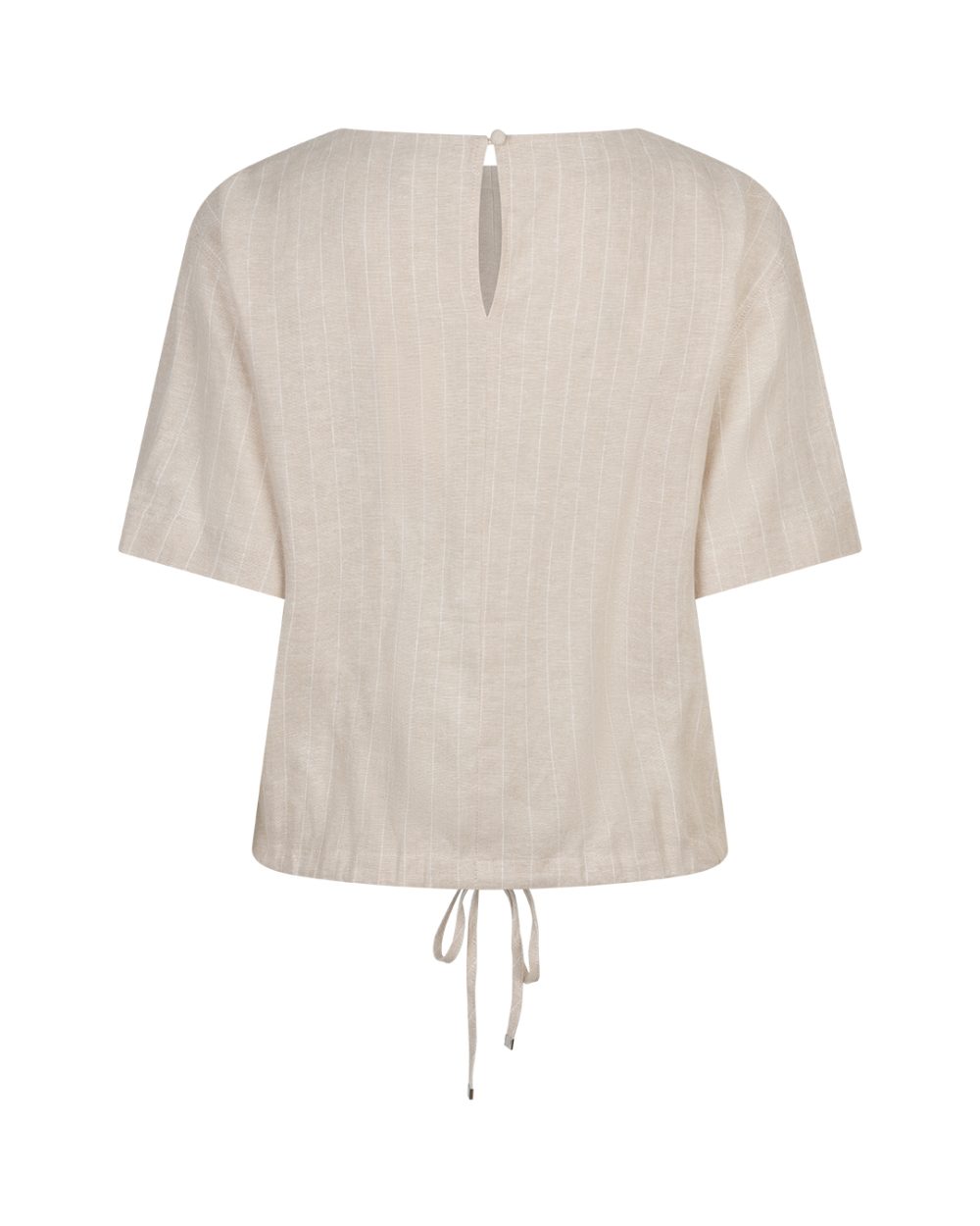 Red Button - Skyler Linen/Visc Pinstripe - Pebble