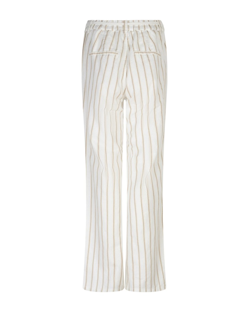 Red Button - Colette Linen/Co Stripe L33 - Dark Sand-L33