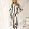Kimara - Senna Travel Blouse - Stripe a Pose