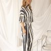 Kimara - Senna Travel Blouse - Stripe a Pose