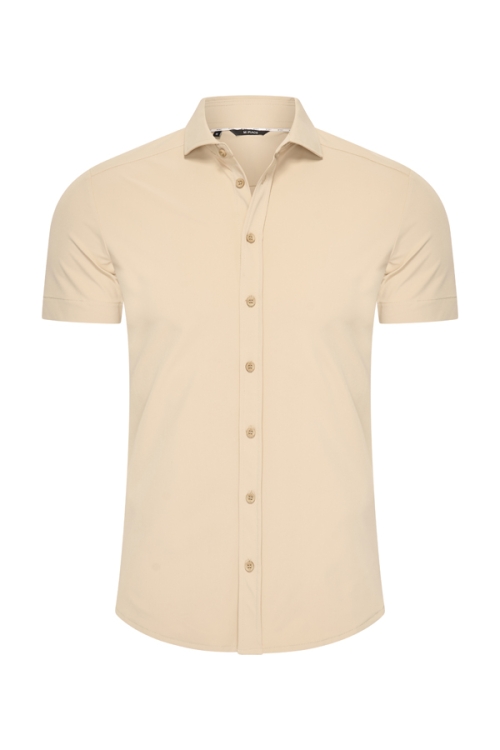 Mi Piace Heren - Men T Shirt Stripe - Sand
