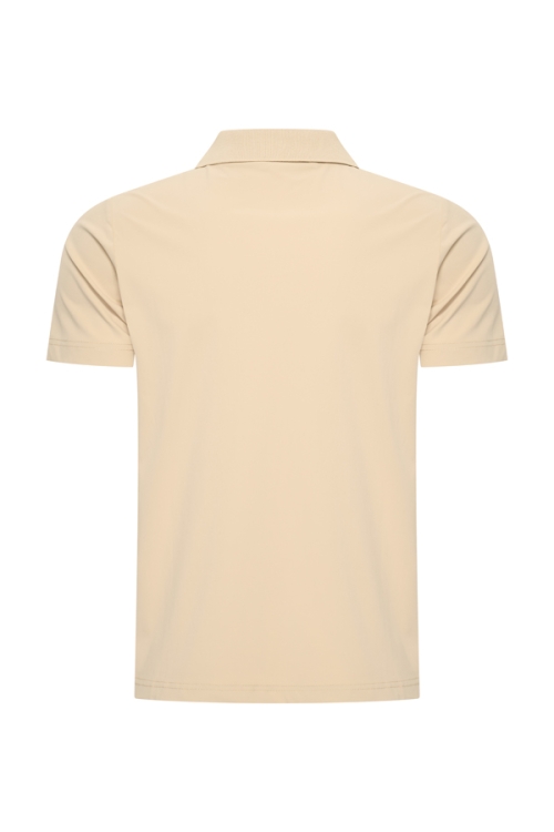 Alternative view of Mi Piace Heren - Men V Neck Polo Shirt - Sand