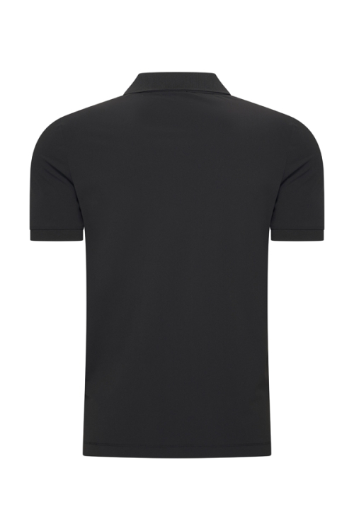 Alternative view of Mi Piace Heren - Men Zip Polo Shirt - Black