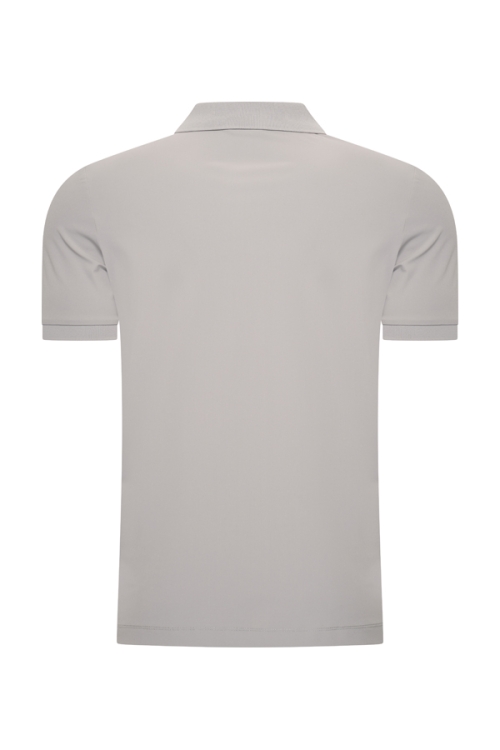 Alternative view of Mi Piace Heren - Men Zip Polo Shirt - Elephant Grey
