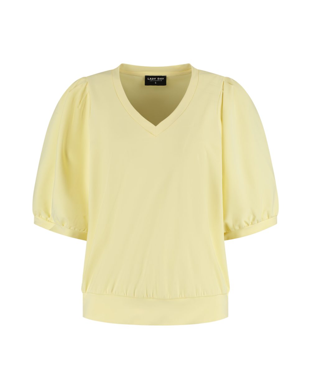 Lady Day - Amie-V Top - Butter yellow
