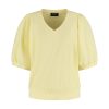 Lady Day - Amie-V Top - Butter yellow