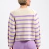 Lady Day - Breton Sweater - Cream/Violet