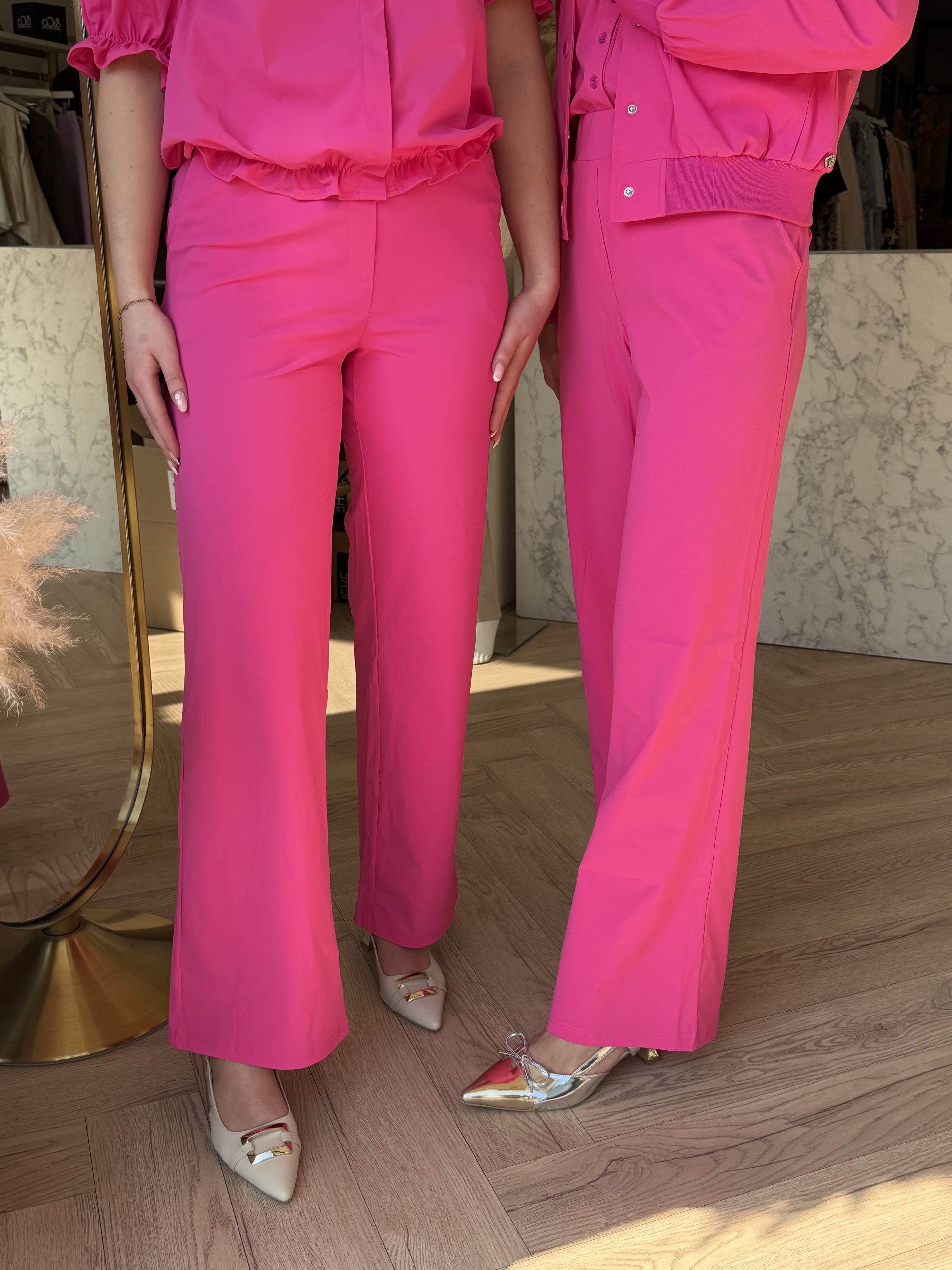 Triple Nine - Broek Straight - Fuchsia