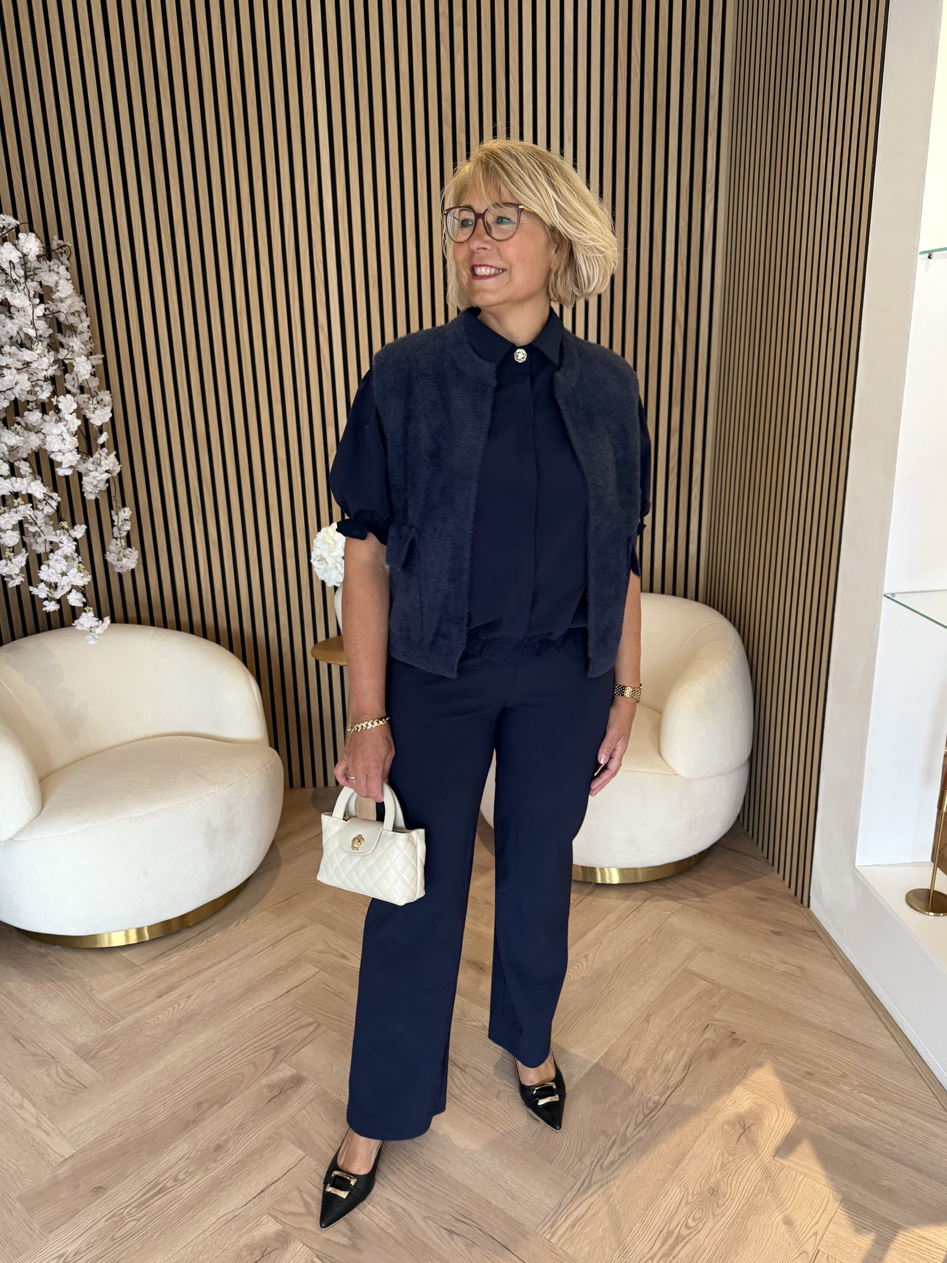 Triple Nine - Gillete fluffy with pockets - Navy - Afbeelding 3