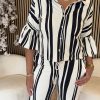 Kimara - Senna Travel Blouse - Stripe a Pose