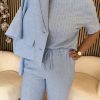 Red Button - Blazer Linen/Visco Melange - Lightblue