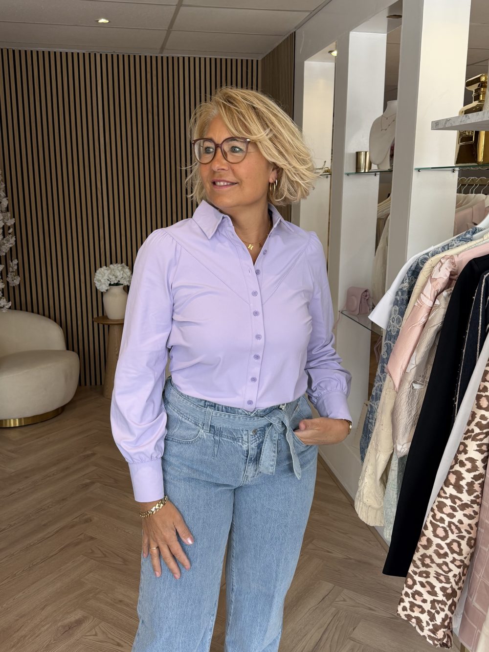 Triple Nine - Blouse basics half moon - Lila