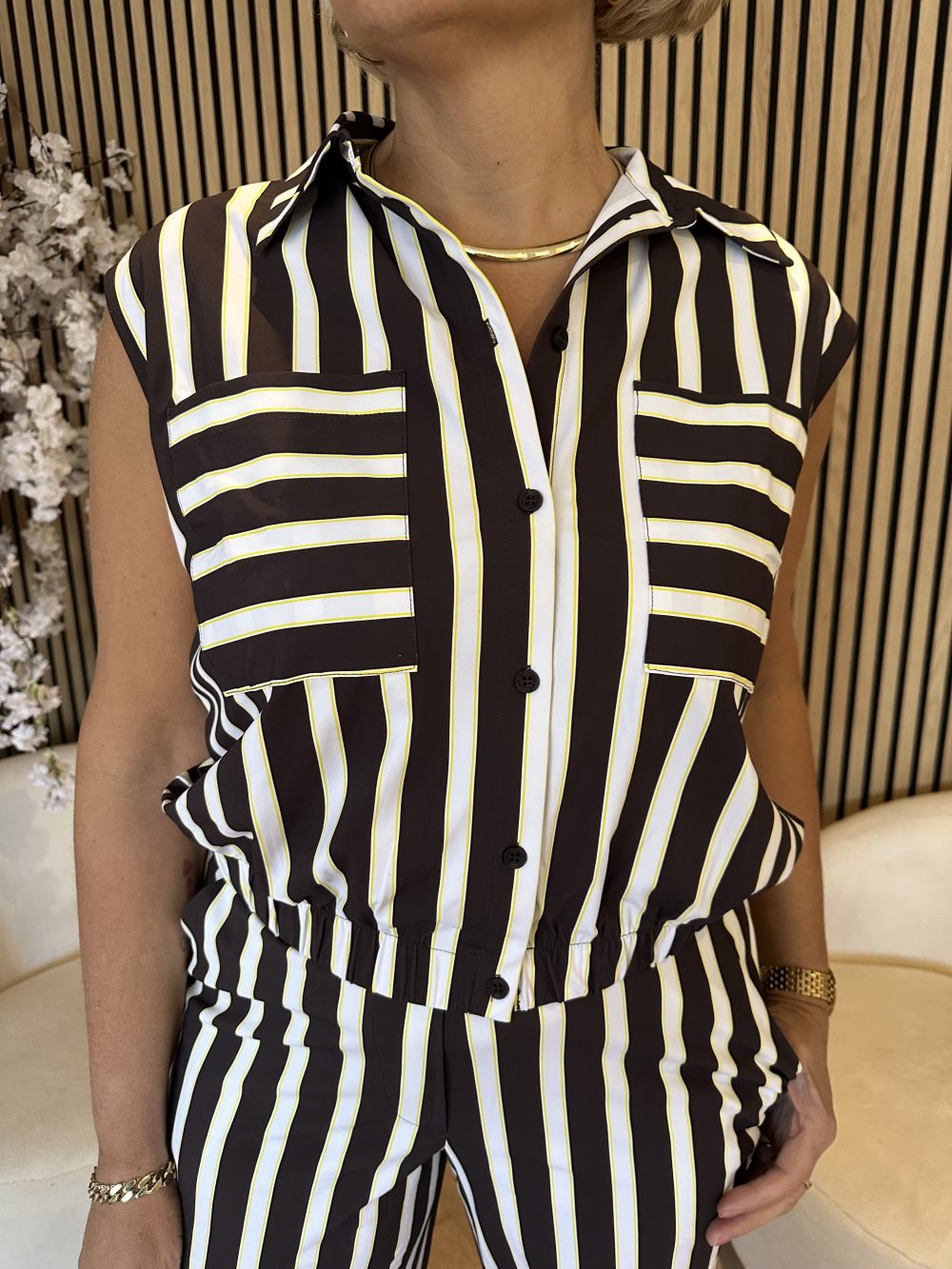 Lady Day - Isa Blouse - Doub stripe